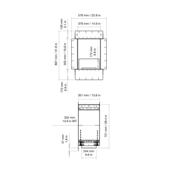 Flex 18DB Double Sided Fireplace