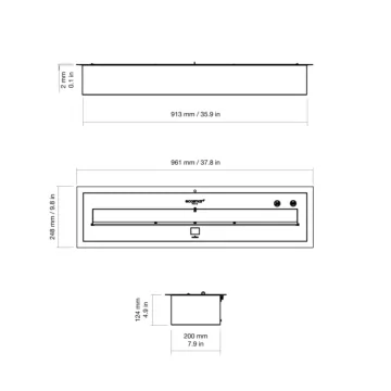 XL900 Ethanol Burner