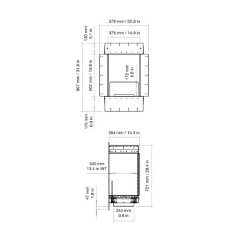 Flex 18SS Single Sided Fireplace