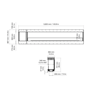 Flex 140BY.BXL Bay Fireplace